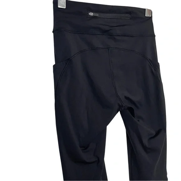 Lululemon Break Free Crop Nulux 17" Leggings Black Size 4 Running Gym Sports - Picture 11 of 16